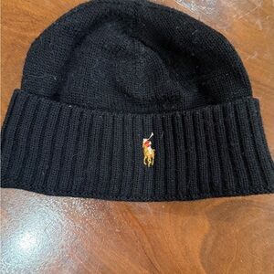 Vintage Polo by Ralph Lauren Black Knit Hat for Infant